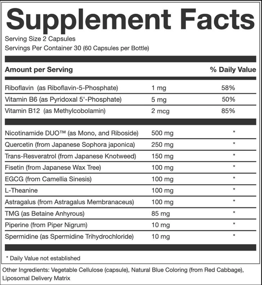 AEON™ NAD+ Liposomal Longevity Complex with Nicotinamide DUO™