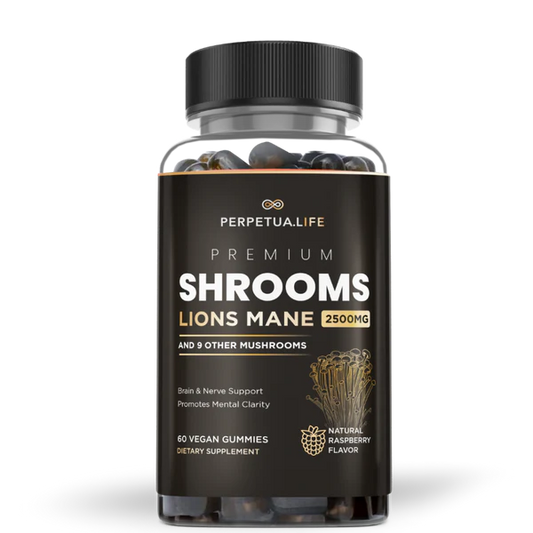 Lion's Mane Gummies - w Turkey Tail and 9 other Premium Mushrooms.