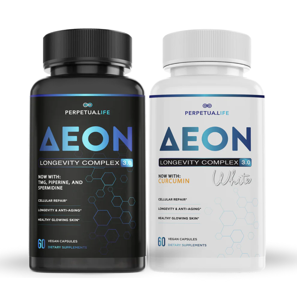 NAD+ Liposomal Anti Aging Supplement Complex AEON Black & White Bundle