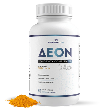 AEON White™ NAD+ Liposomal Longevity Complex with Curcumin & AKG